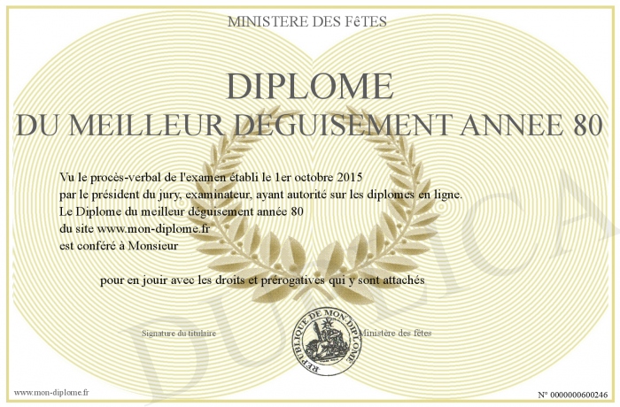 diplome annee 80